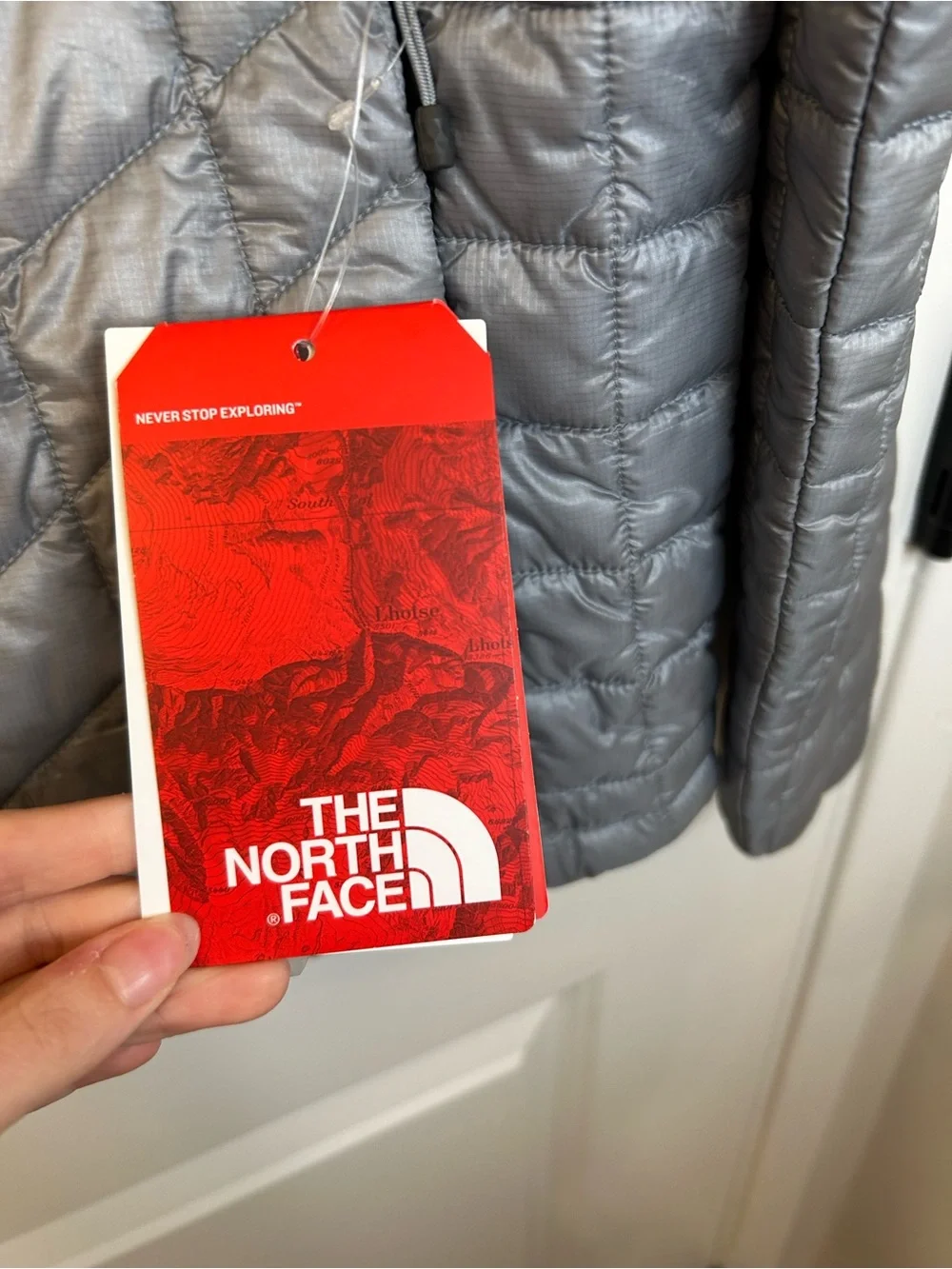 The North Face ThermoBall Trekker Jacket Grey Womens M New St Jude Hero Puffer